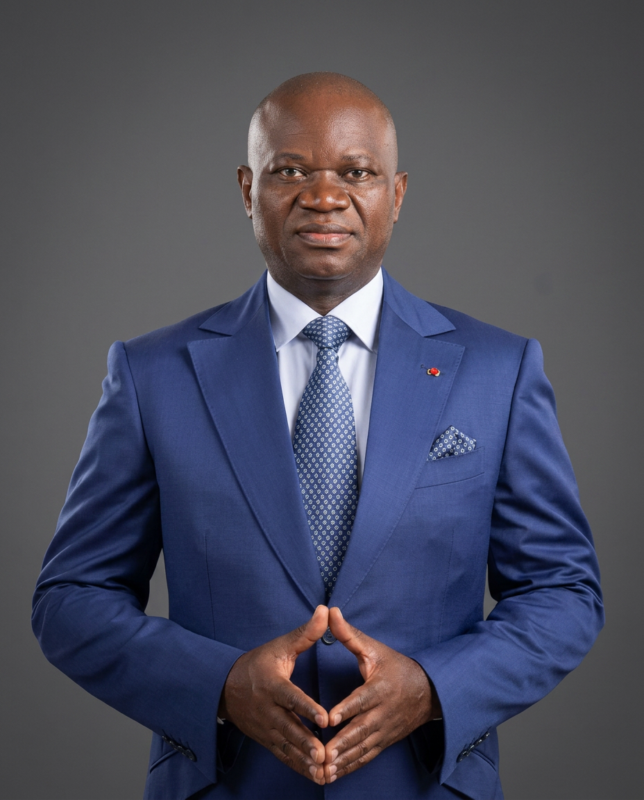 Portrait officiel de Brice Clotaire Oligui Nguema, Président de la République gabonaise